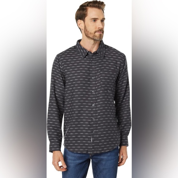 Marmot Button Up Patterned Grey Shirt - Picture 2 of 7